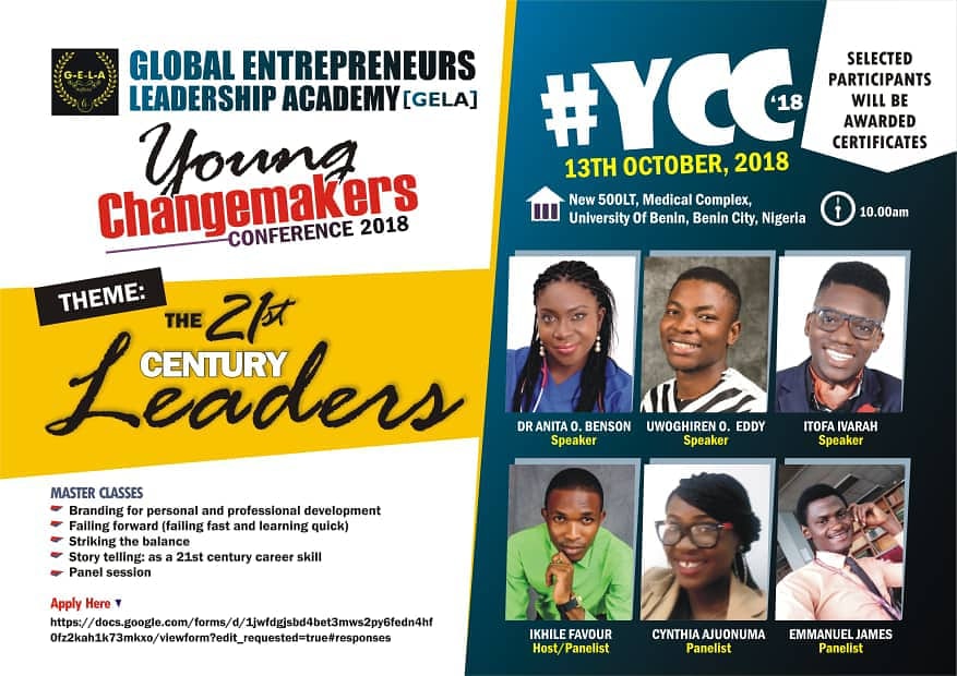 Young Changemakers Conference; Storytelling, a 21st century career skill